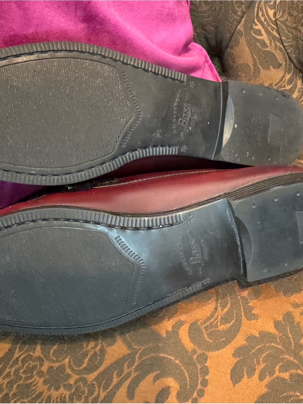 G.H. Bass & Co. Women's Burgundy Bow Loafers - Picture 5 of 6